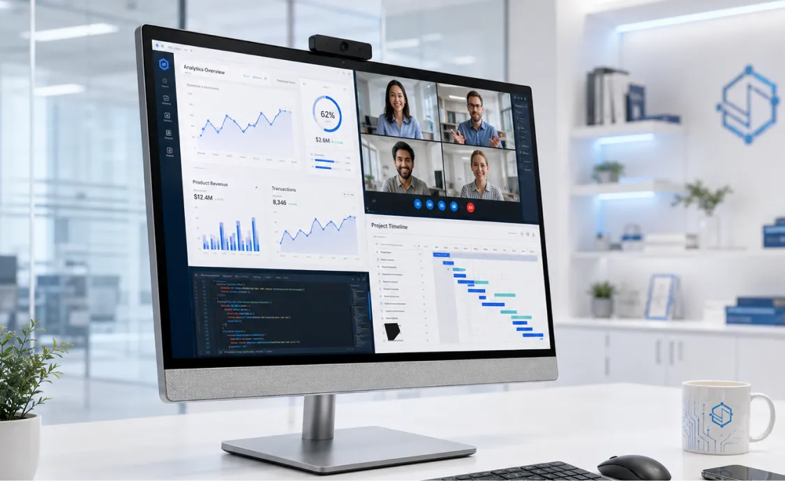 Why the EliteStudio 8 All-in-One G1i 23.8 inch Desktop AI PC Supports Connected Workspaces